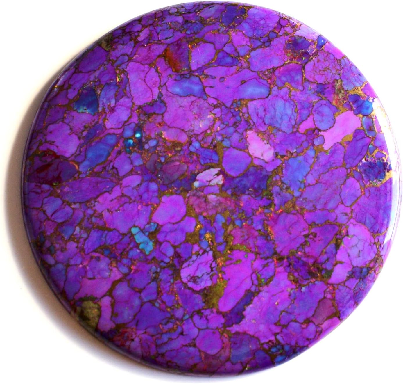 Purple Mojave Copper Turquoise Cabochon, Pendant Jewellery Making Gemstone, Size 55x55x4 MM,Crafted Gemstone Suppliers image 5