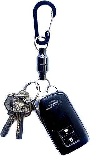 Miniatura 9 de Inf-way 3 piezas de anillos divididos con imanes súper fuertes, ganchos para llavero, soporte magnético de liberación de red, imanes para