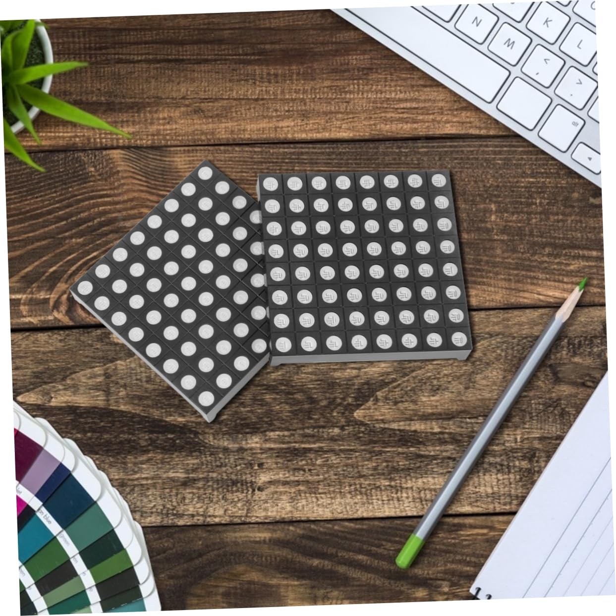KONTONTY 2Pcs LED Matrix Module Full Display Anode for Projects and Signage