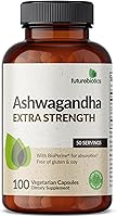 Vista 5 de Futurebiotics Ashwagandha - Soporte extra fuerte para el estrés y el estado de ánimo con BioPerine - Fórmula sin OMG, 100 cápsulas vegetarianas