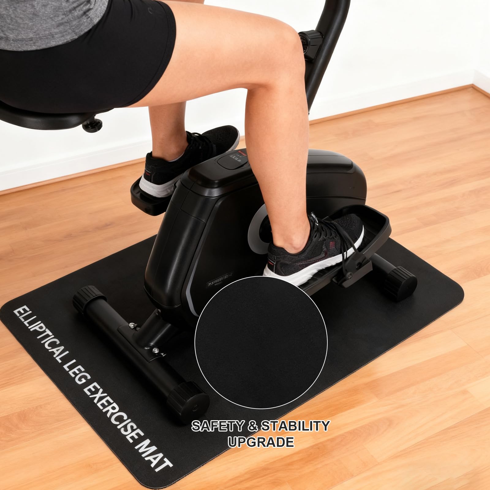 Tappeto Tapis Roulant PVC Spesso, Tappetino Antiscivolo per Palestra in Casa, Tappetino Rulli Bici Fonoisolante Tappetino Antiscivolo per Bicicletta Ellittica per Tapis Roulant Cyclette Ellittica