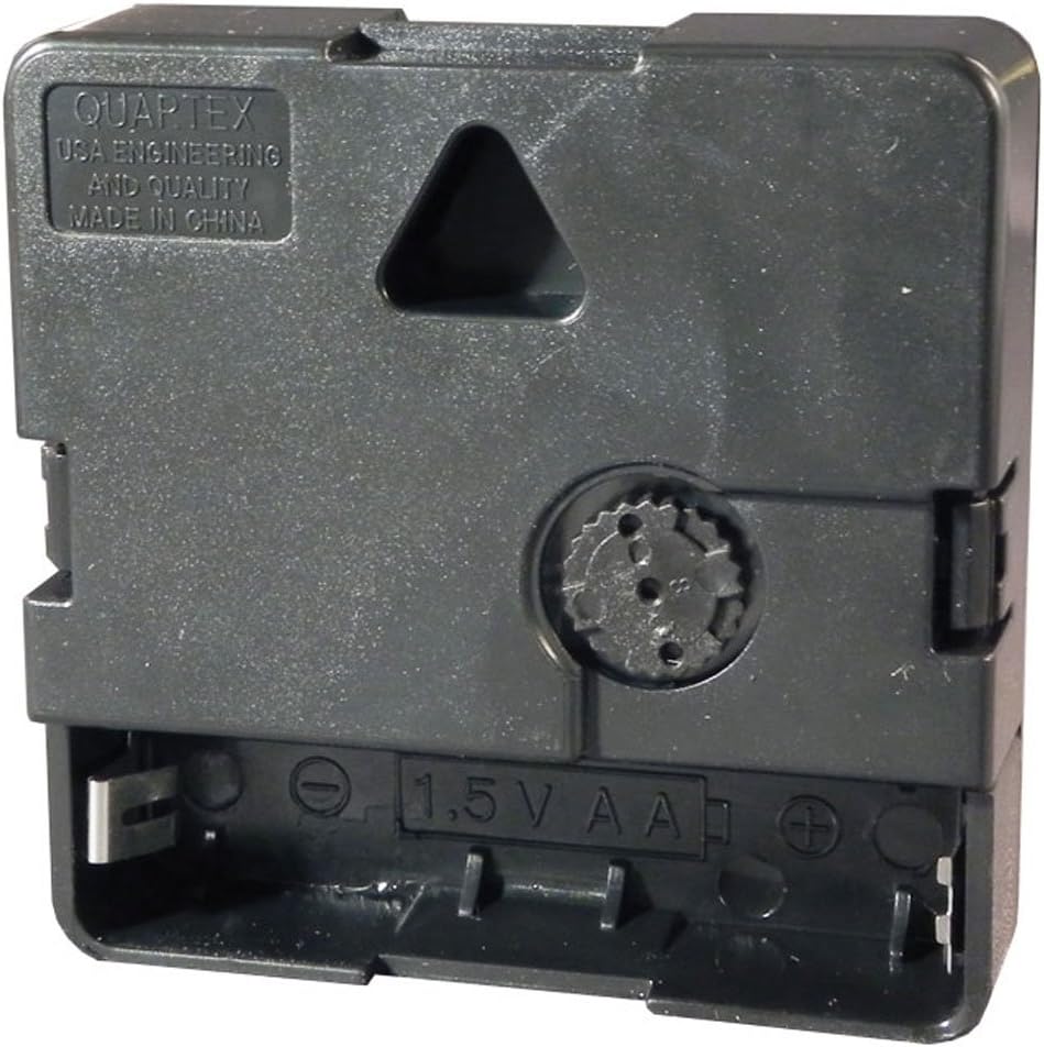 Quartex Q-80 Quartz Clock Movement, 1/2” Maximum Dial Thickness, 15/16" Hand Shaft Length