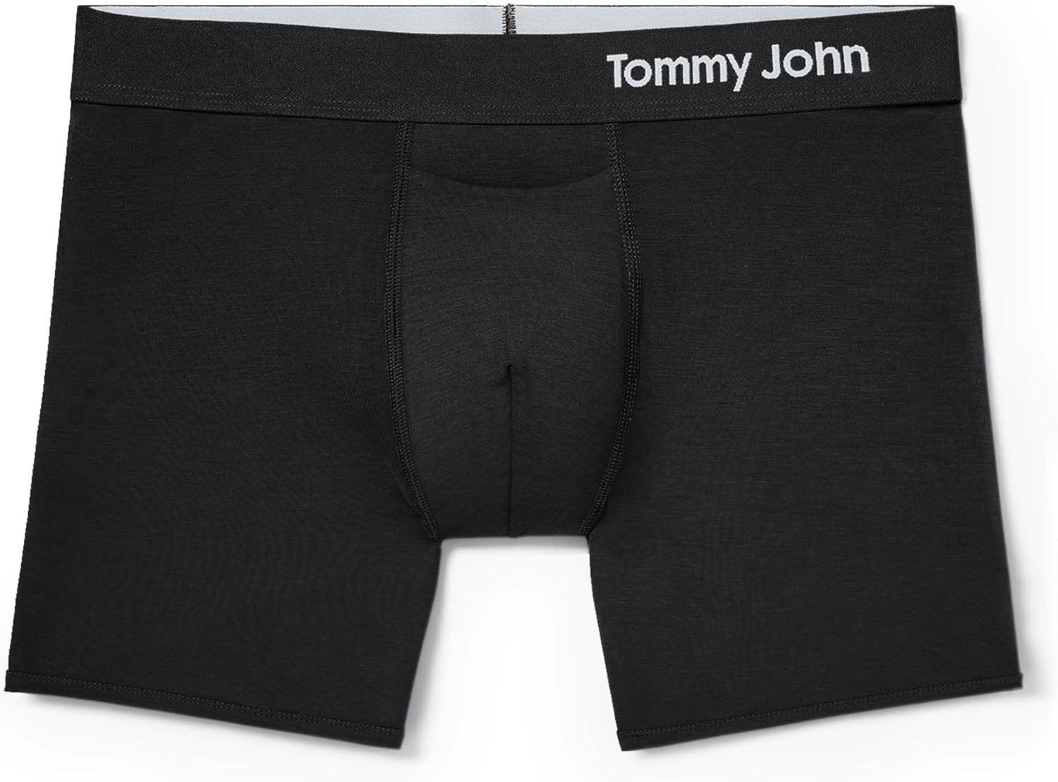 Tommy John Men’s Trunk 4" Underwear, Supima Cool Cotton Boxer Briefs with Supportive Contour Pouch, Soft Breathable Waistband