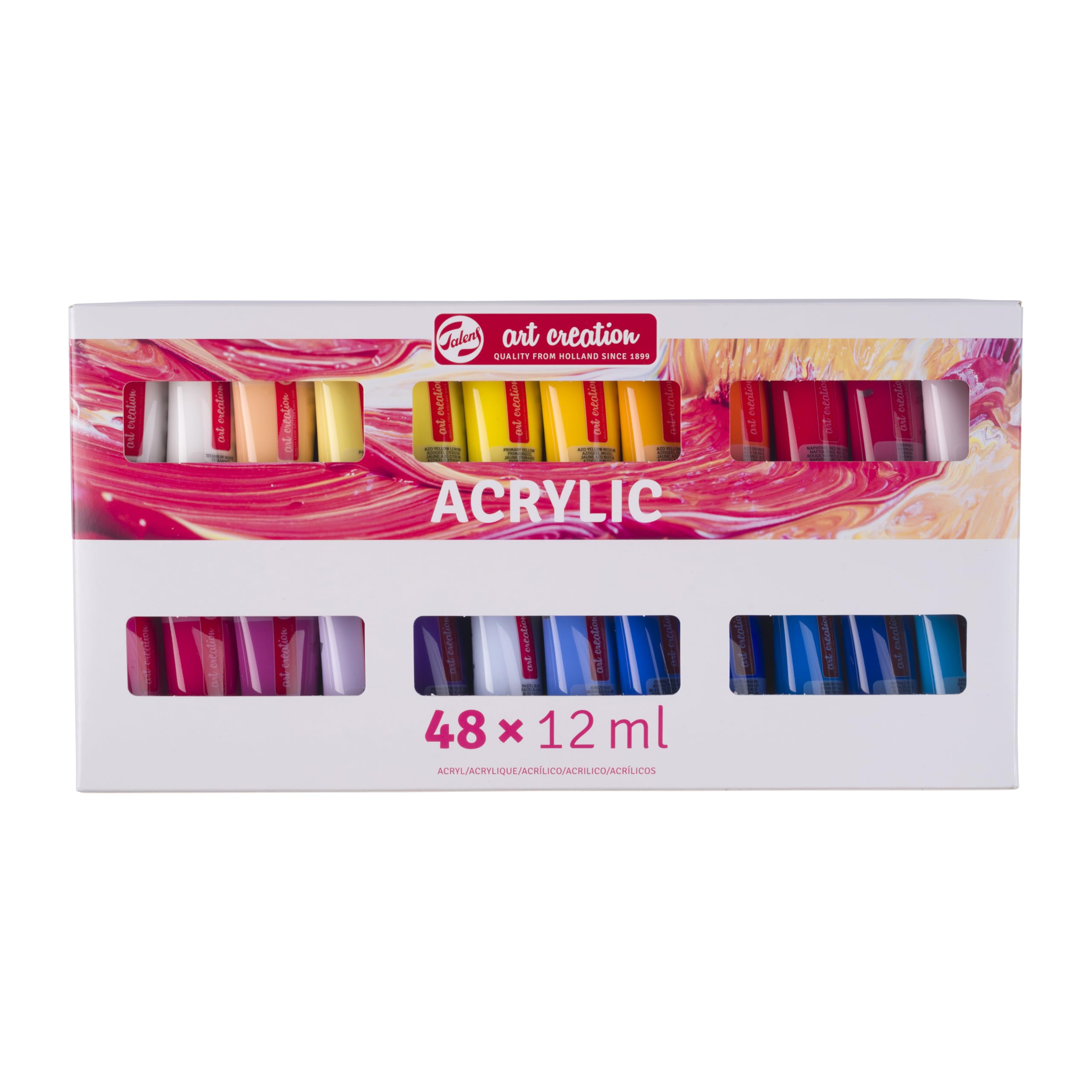 48 x 12 ml Acrylic Colour Set by Talens Art Creation