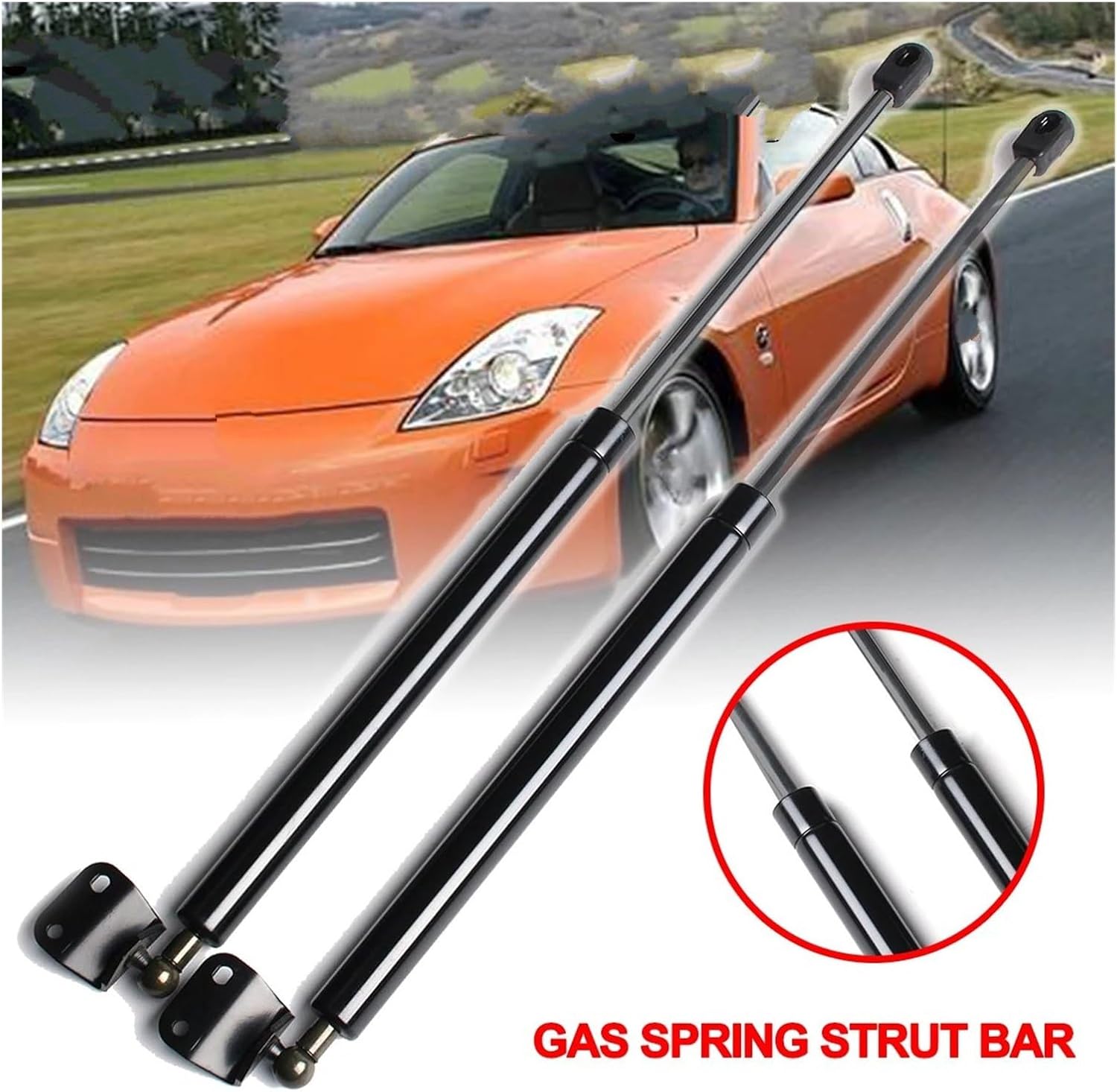 自動車用油圧スプリングロッド 2 &times; 用 350Z Z33 2003-2008 車のリアテールゲートガスストラットバートランクサポー