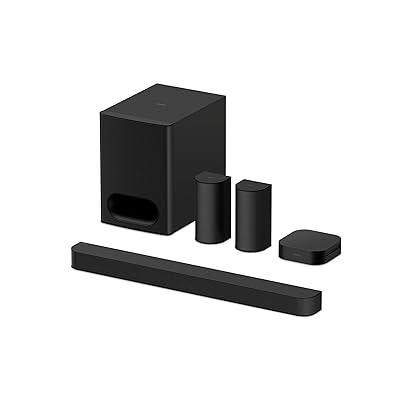 Sony BRAVIA Theater System 6, 5.1ch Home Theater System Sound bar with subwoofer and Rear Speakers, Surround Sound by Dolby Atmos/DTS:X Compatible HT-S60