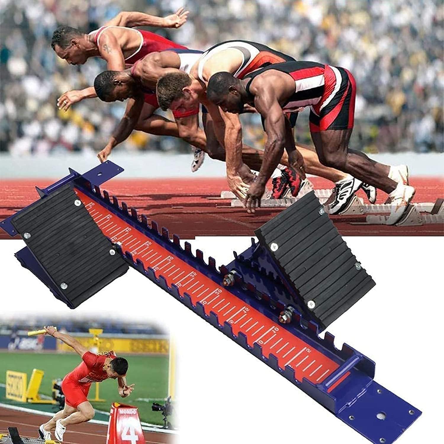 Multi Purpose Starting Block for School and Training, Durables Track and Field Starter for Competitive Edge