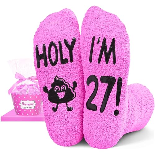 HAPPYPOP Birthday Gift Ideas - 20-30 Year Old Birthday Socks for Women