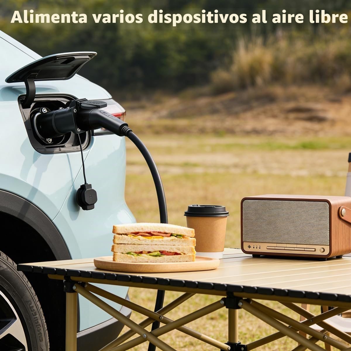 3,5 kW Adaptador V2L Compatible con XPENG G6, G9 y P7 Vehículos Eléctricos | De Tipo 2 a Schuko Adaptador Vehicle-to-Load, Para Vehículos Eléctricos Compatibles con la Funcionalidad V2L, 16 A, 250 V