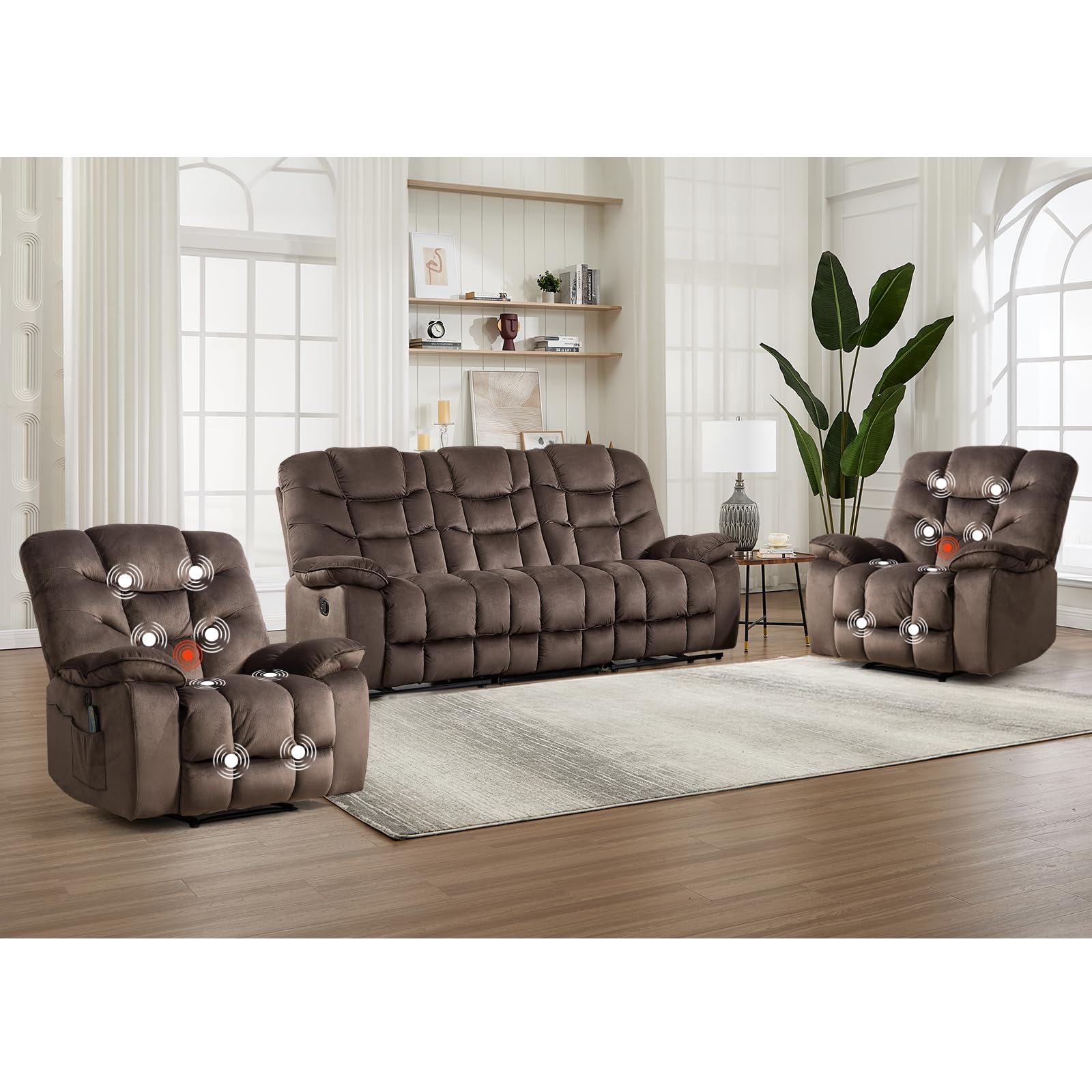 HAOMARKETS Power Recliner Set