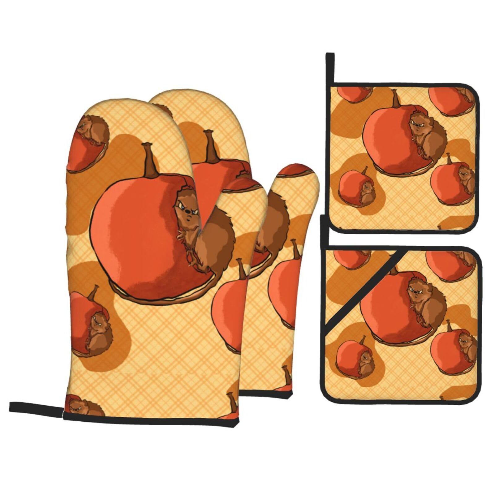 Gants de cuisine motif hamster et maniques Dlxw, une idée cadeau idéale pour passionnés