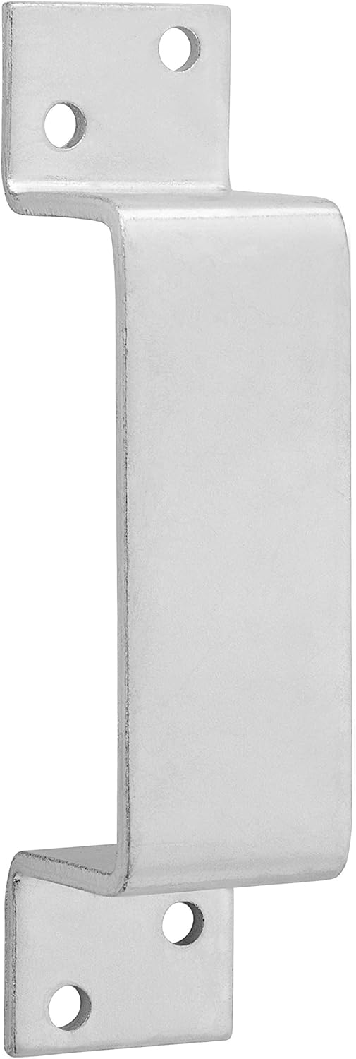 National Hardware Closed Door Bar Holder, Door Security Bar, Steel Bracket Holds 2x4 for Home Improvement and Door Barricade, Zinc N100-743