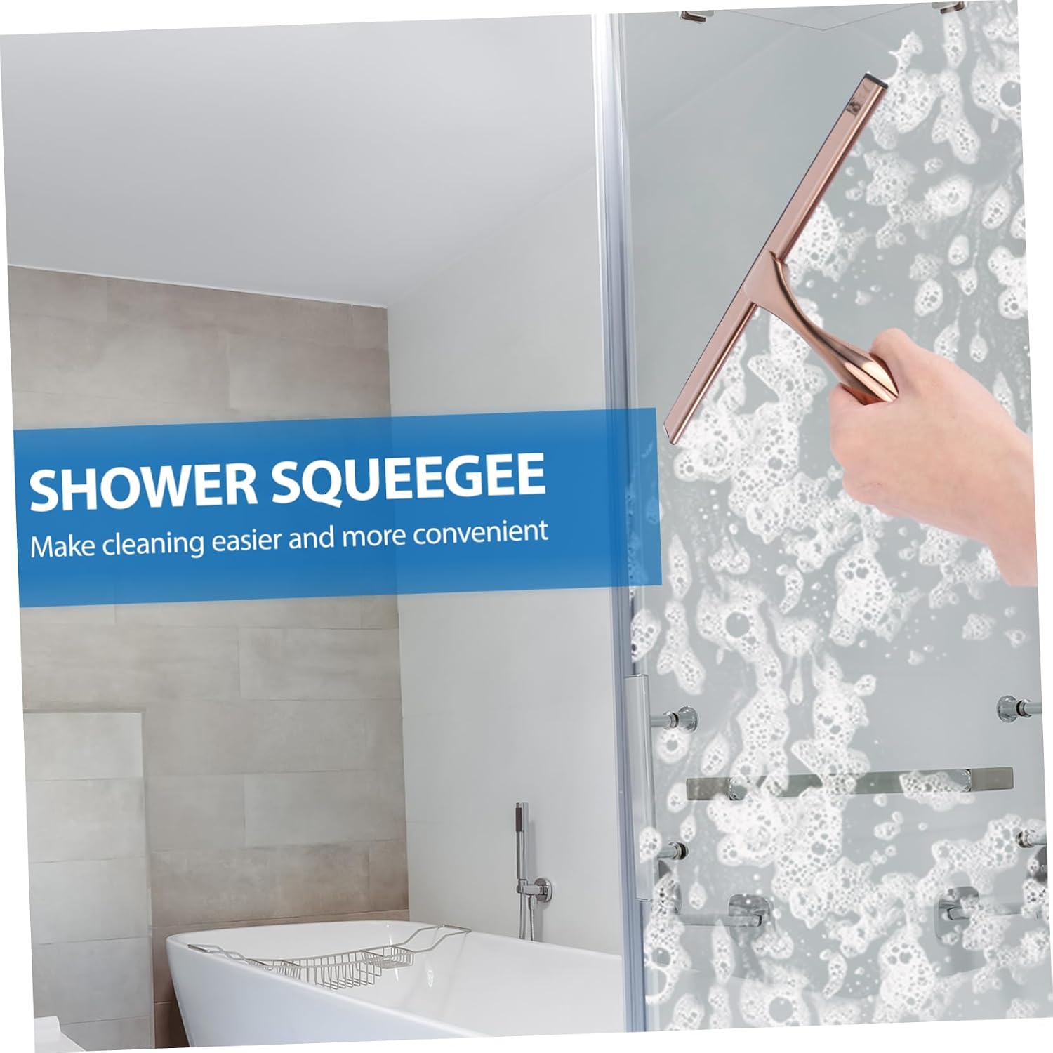 Glass Cleaning Wipers Shower Squeegee for Shower Doors Multipurpose Cleaning Tool for Car