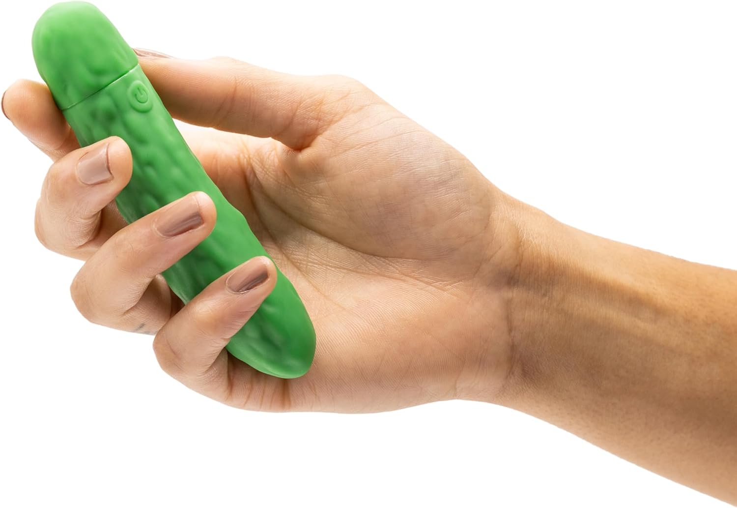 Emojibator | Pickle Personal Massager | 10 Vibration Settings | Waterproof Vibrator | Medical-Grade Body Safe Silicone | USB Rechargeable