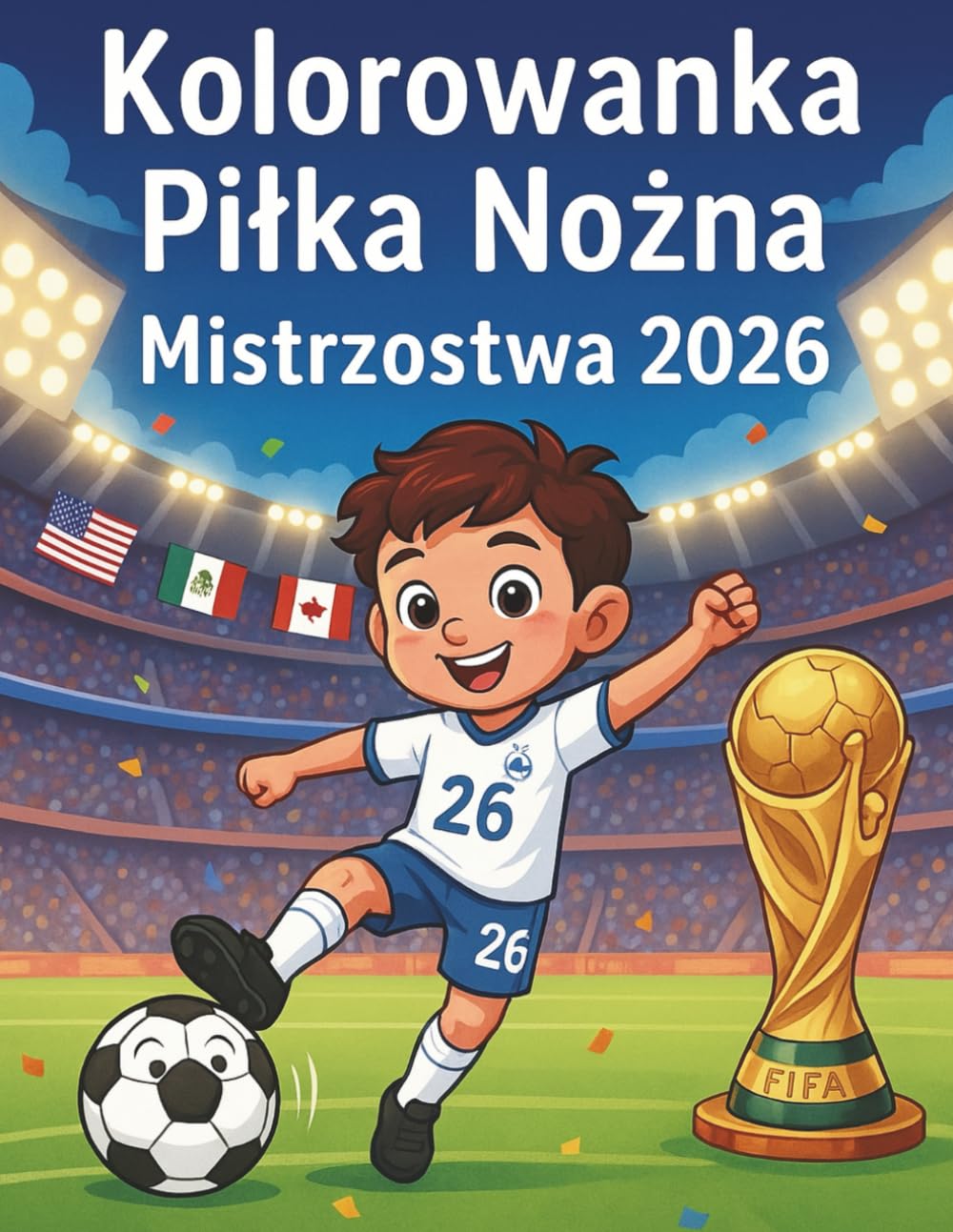 Kolorowanka Piłka Nożna – Mistrzostwa 2026: Piłkarska przygoda dla małych fanów sportu”
