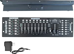 192 Channel DMX Controller, Stage Lighting Console DMX Light Controller, VQP DMX 512 Controller, for Party Lights DJ Disco Lights Show Night Club Stage Par Light