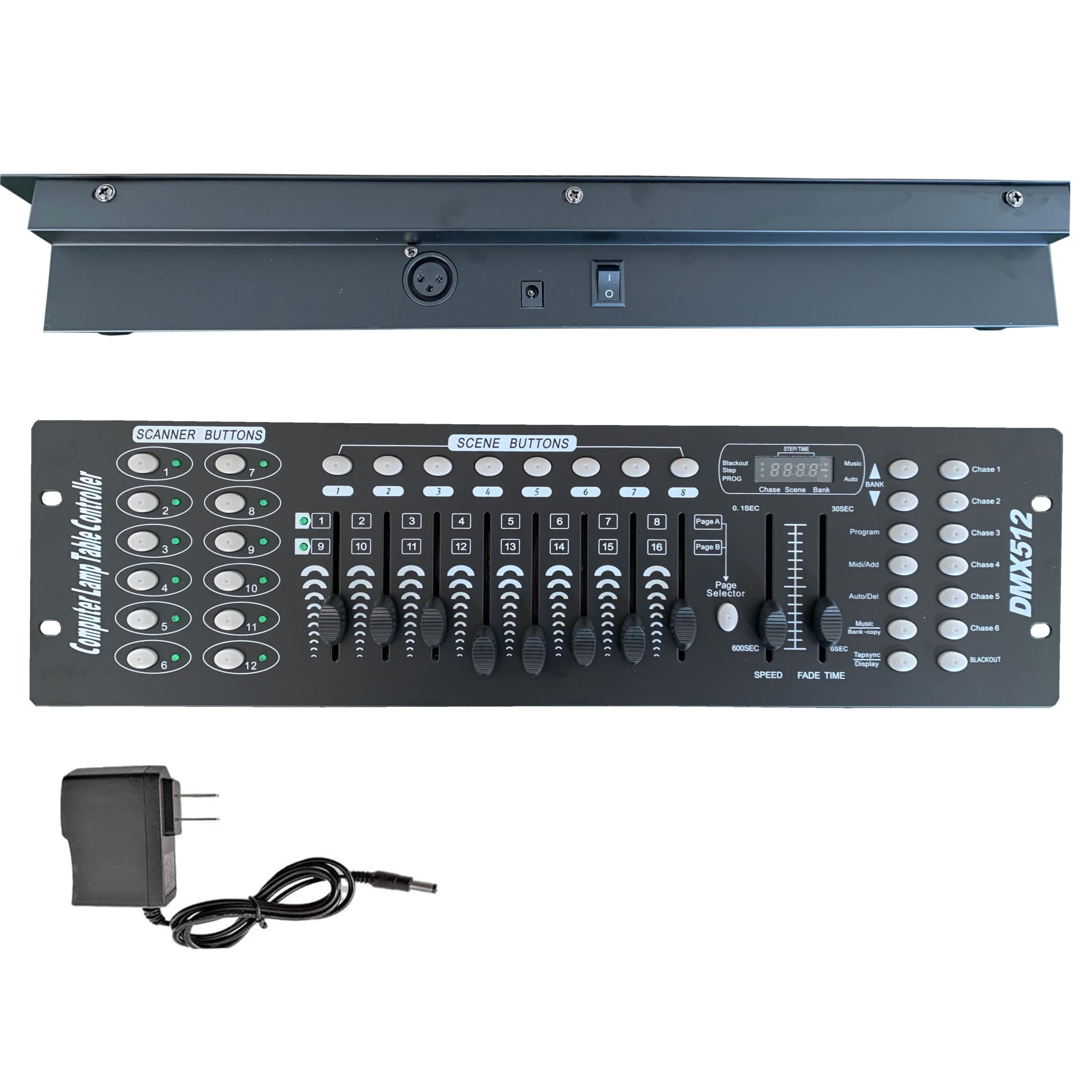 192 Channel DMX Controller, Stage Lighting Console DMX Light Controller, VQP DMX 512 Controller, for Party Lights DJ Disco Lights Show Night Club Stage Par Light