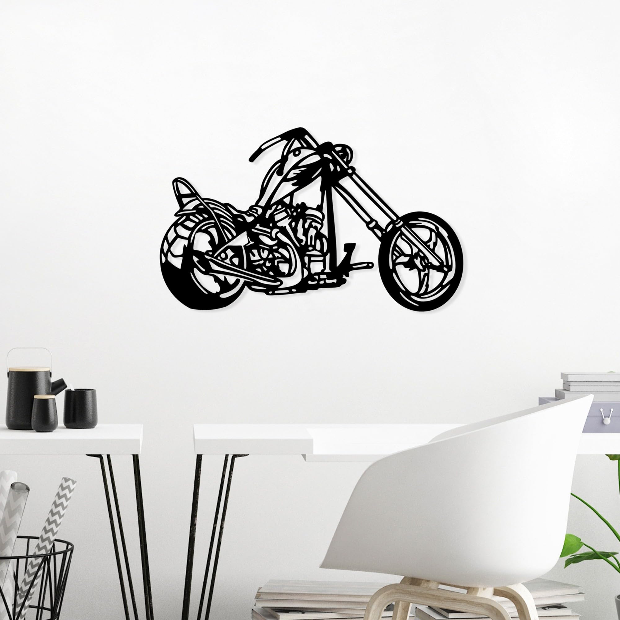 Hanah Home Stylish Black Decorative Metal Wall Accessory | Wanddekoration aus Metall