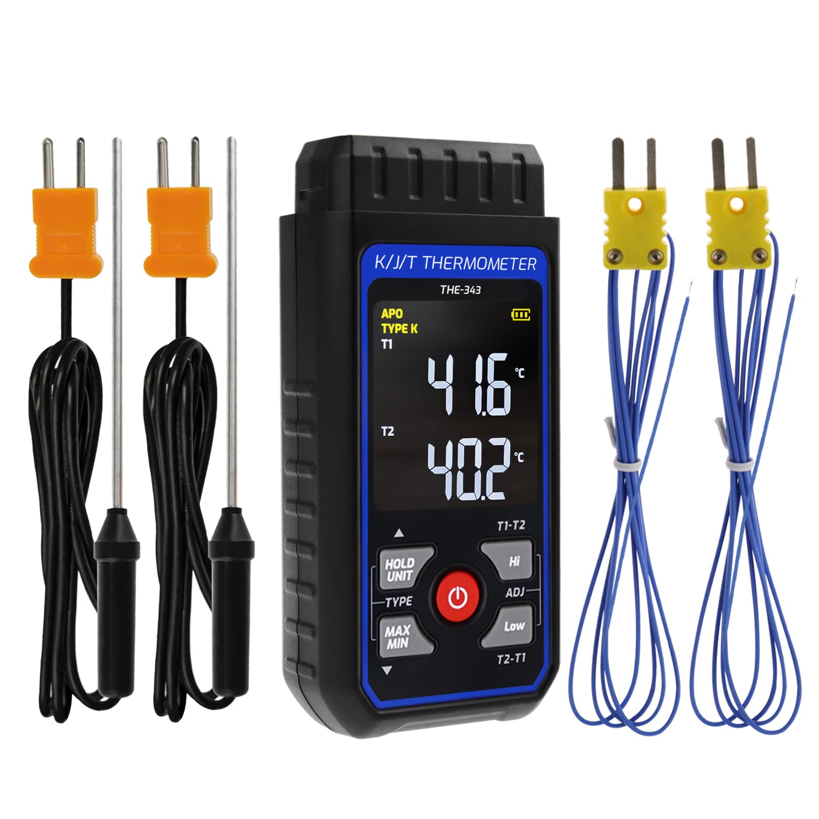 Thermocouple Thermometer HVAC Temperature Meter, Digital