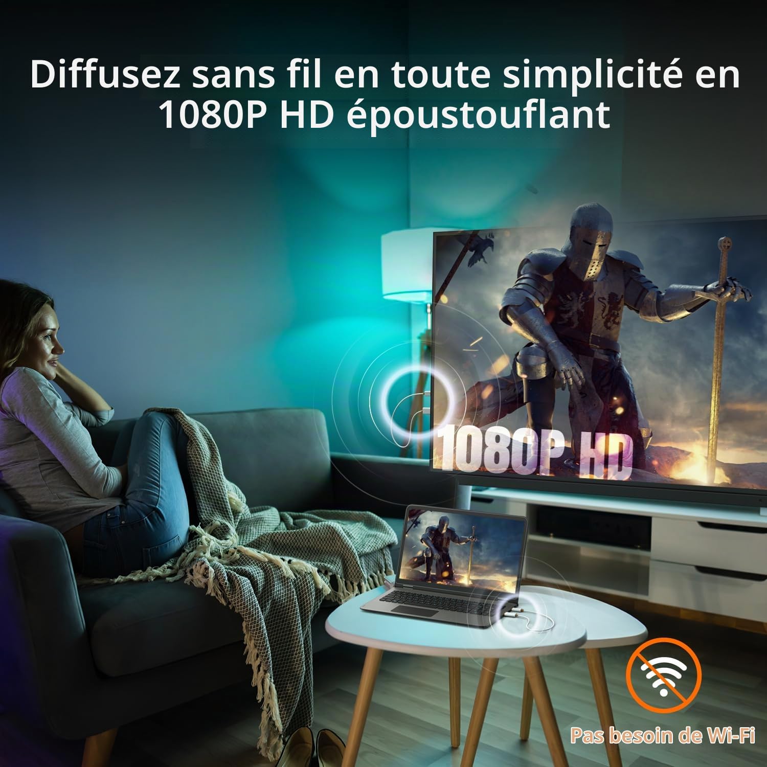 j5create Émetteur et récepteur HDMI sans Fil ScreenCast Mini