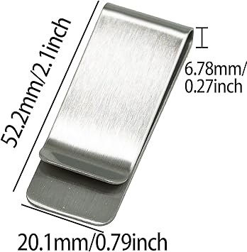 4 Pezzi Fermasoldi In Acciaio Inossidabile - Portabanconote E Carte, Design Sottile - Foto 3