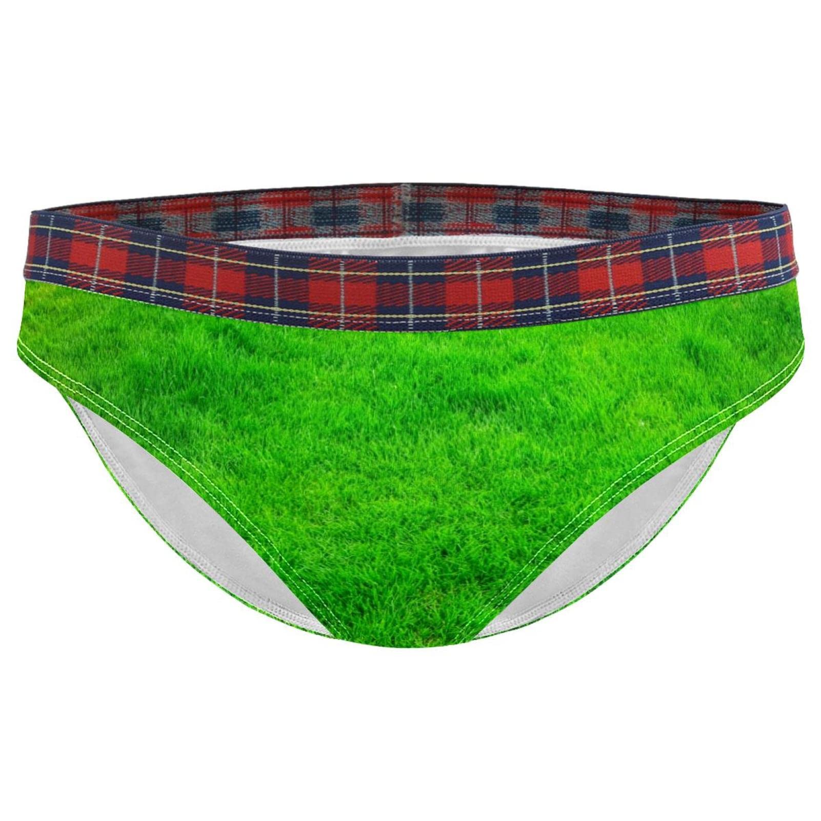 Women Briefs Green Grass Soft Underwear Bikinis Panties For Ladies