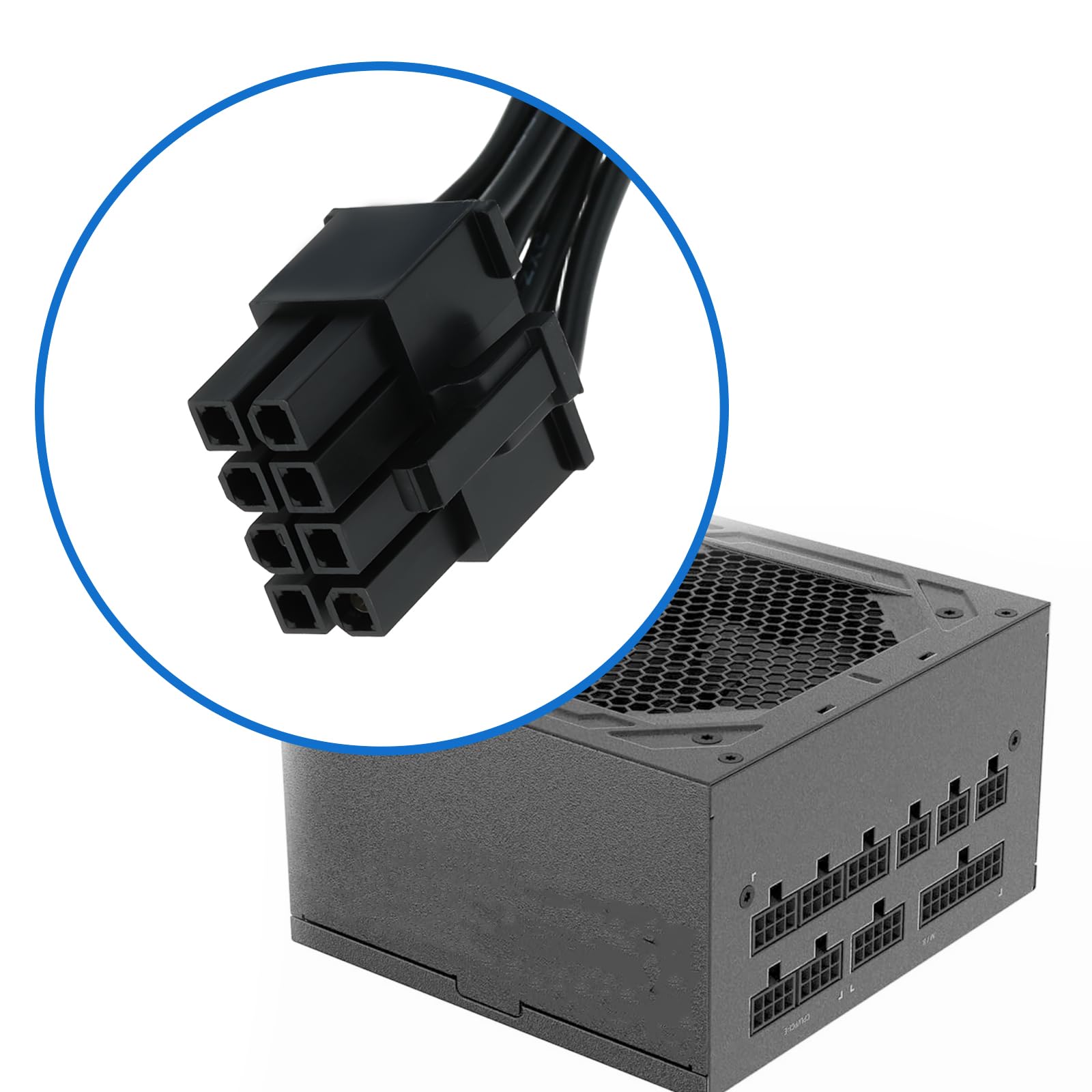 EMSea 8-pinowy na podwójny 6+2-pinowy modułowy kabel zasilający PCIe GPU kompatybilny z Gigabyte GP-P850GM