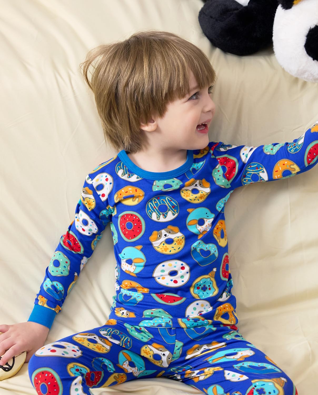 Bamboo Viscose Toddler Pajamas Boys Girls Baby 12M-8Y Pjs Sets Kids Snug fit 2pcs Long-Sleeve Sleepwear - Image 3