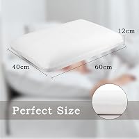 Gosider Memory Foam Párna - Kényelmes Alvópárna Hát- és Oldalt Alvóknak, Levehető Mosható Huzattal, Fehér, 60x40 cm 5