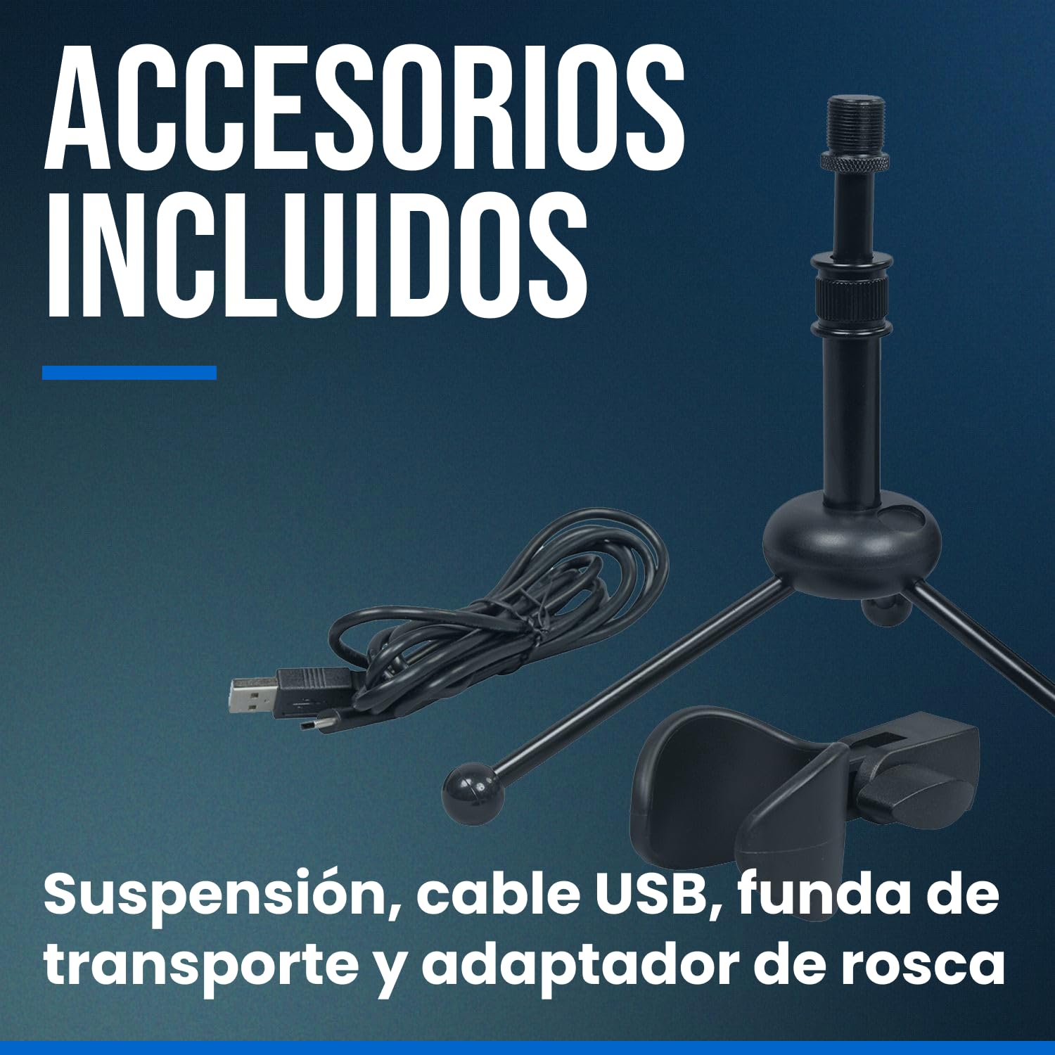 WOODBRASS UM3 - Micrófono Condensador Cardioide USB para PC y Mac para grabación de Broadcast y Streaming, podcasting, conferencias, Home Studio, Voice Over