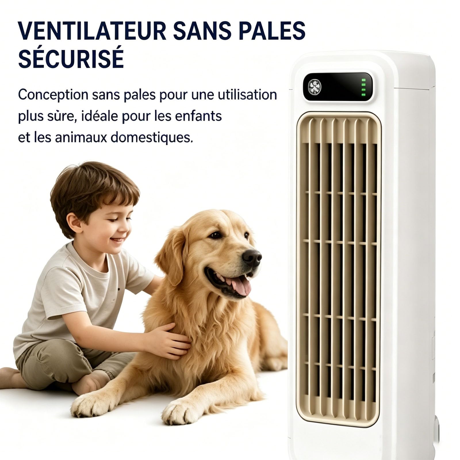 Coldeeze Cooling Ace - Rafraichisseur D’Air Portable, 150 Btus, 3 Vitesses, Silencieux, Longue Autonomie, IdéAl Pour Une Utilisation Dans Une Chambre Ou Un Bureau (Bleu)