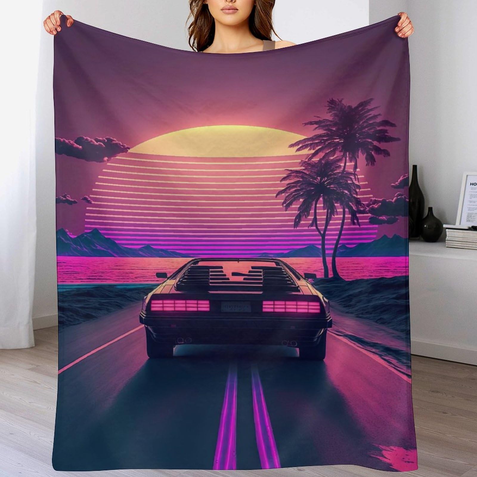 Couverture polaire voiture néon pour des soirées canapé cocooning en toutes saisons