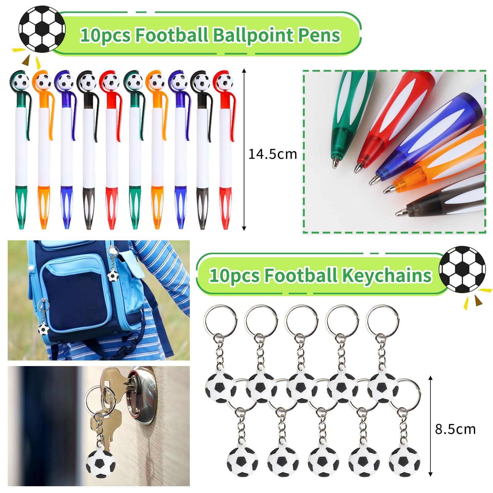 70 Pezzi Gadget Calcio Per Feste Bambini - Fischietti, Medaglie, Palloni E Braccialetti - Foto 9