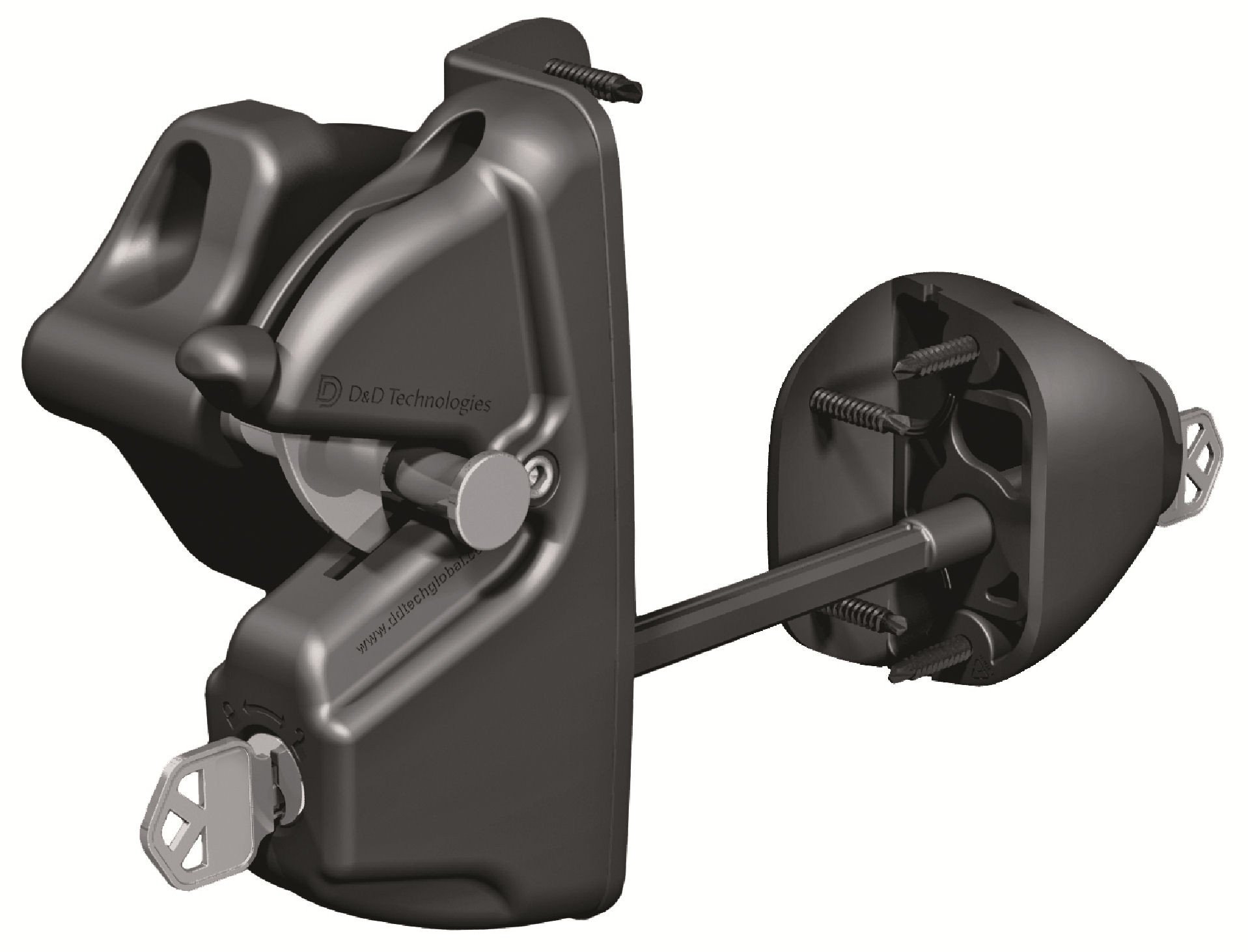 Buy LokkLatch Deluxe Key Lockable Gate Latch D&D Technologies LLDABK Black by D&D TECHNOLOGIES