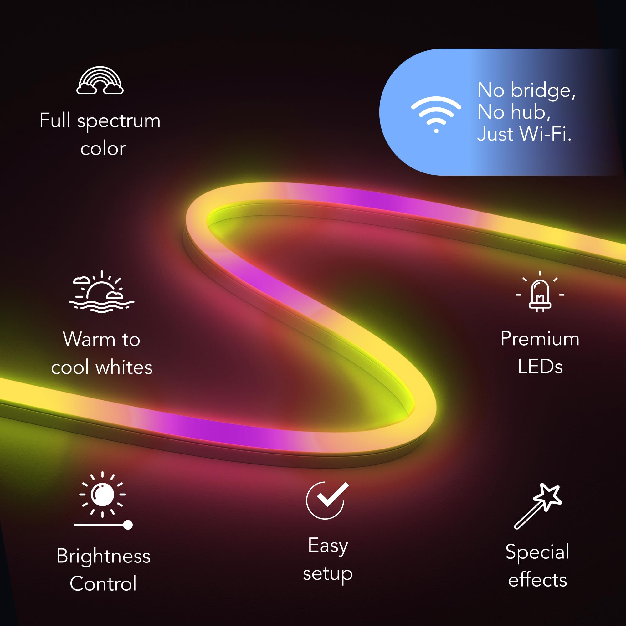 Amazon.com: LIFX Supercolor Neon Flex Outdoor Smart Rope Light