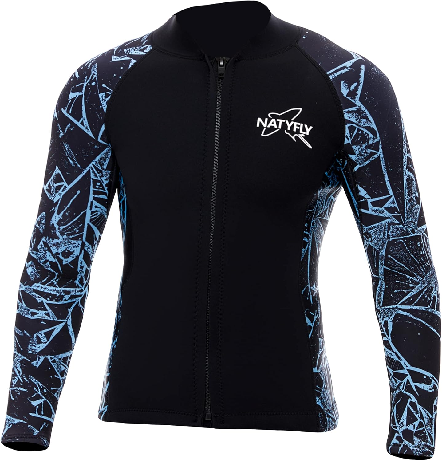 NATYFLY Wetsuit Jacket Long Sleeve Neoprene Wetsuits Top for Men/Women