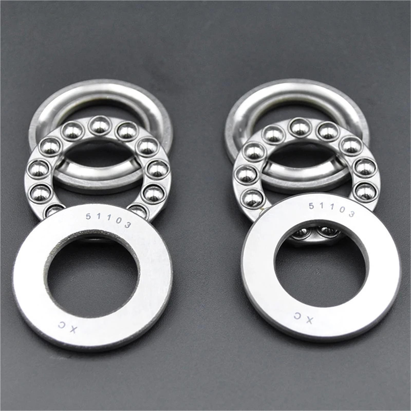 Cojinete de empuje plano 2 piezas rodamiento axial 51105 para eje de 25mm 5