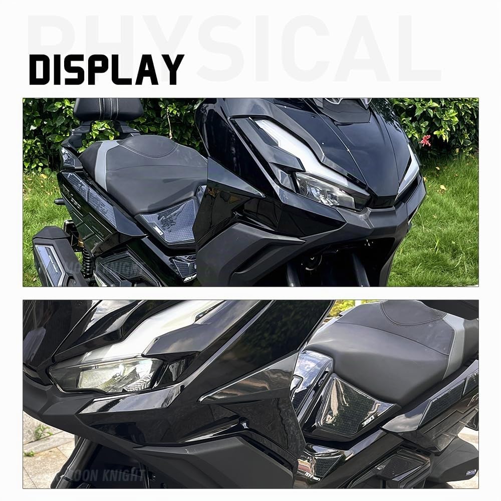 ADV350 2022-Leg Deflexector per Honda ADV 350 accessori laterali decorativi deflettori antivento rivestimento (nero lucido)