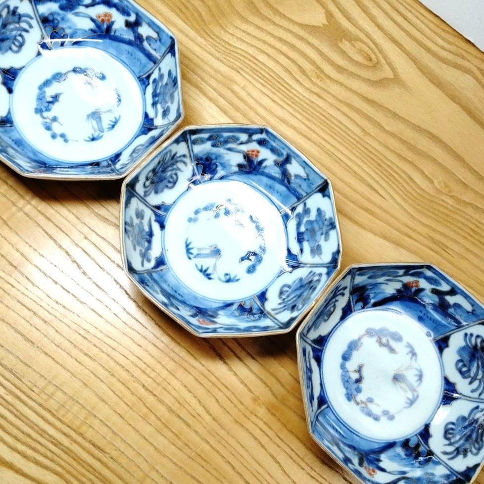 柿右衛門窯 有田焼 染付金彩向付 柿右衛門