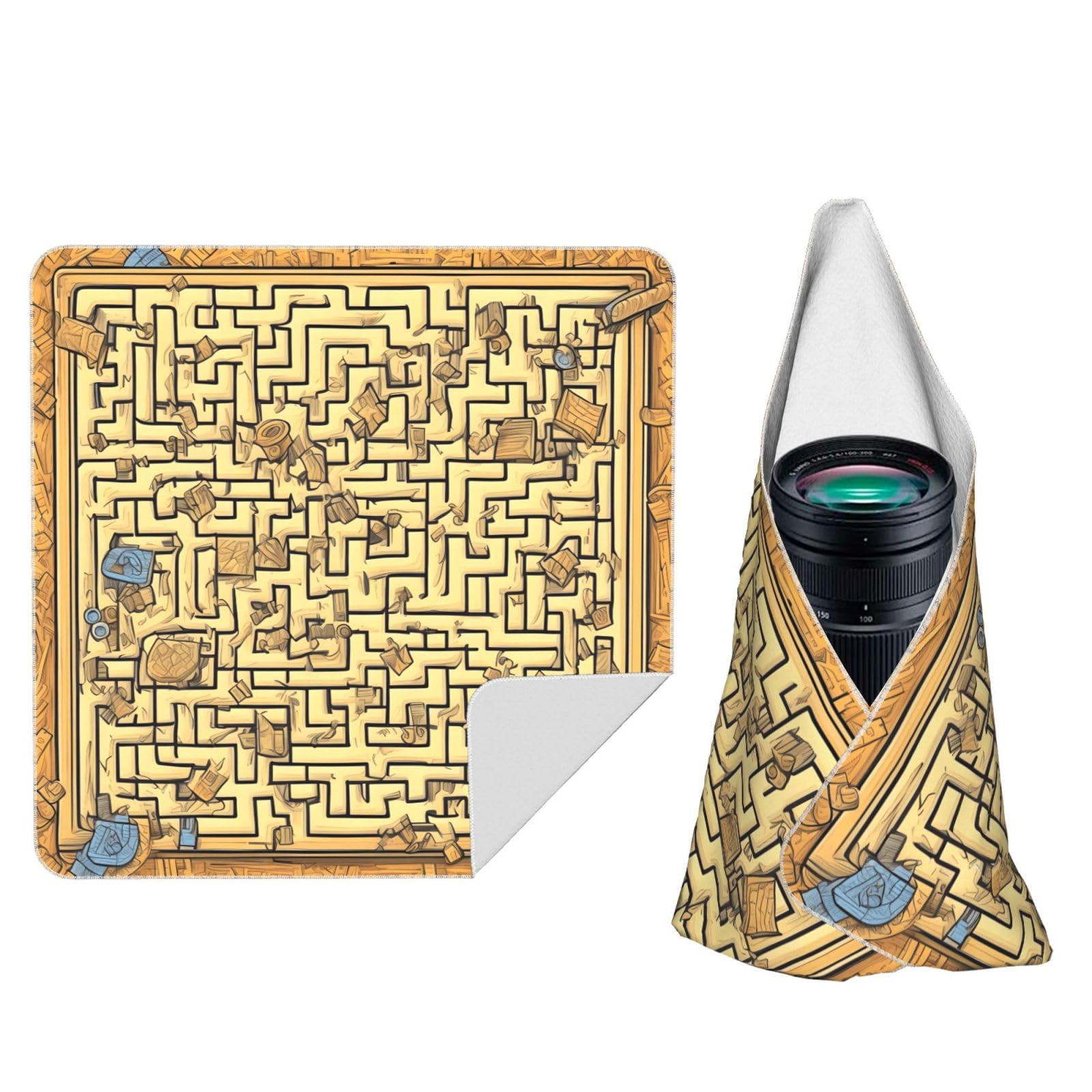 Zhaoyugoods Black Treasure Maze Camera Wrap Cloth