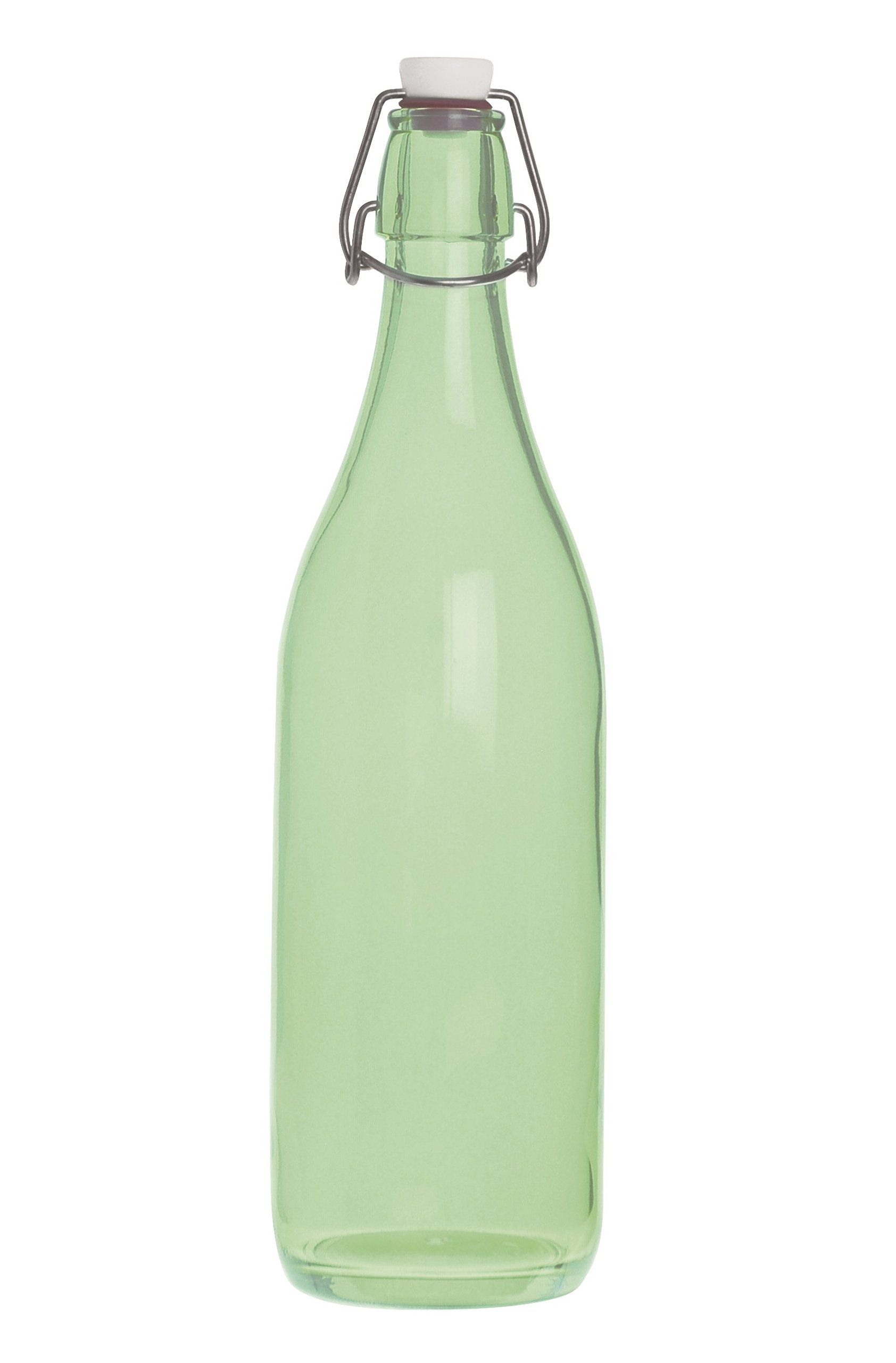 Excelsa Smooth Bottle 1 Litre, Green, 8x8x30 cm