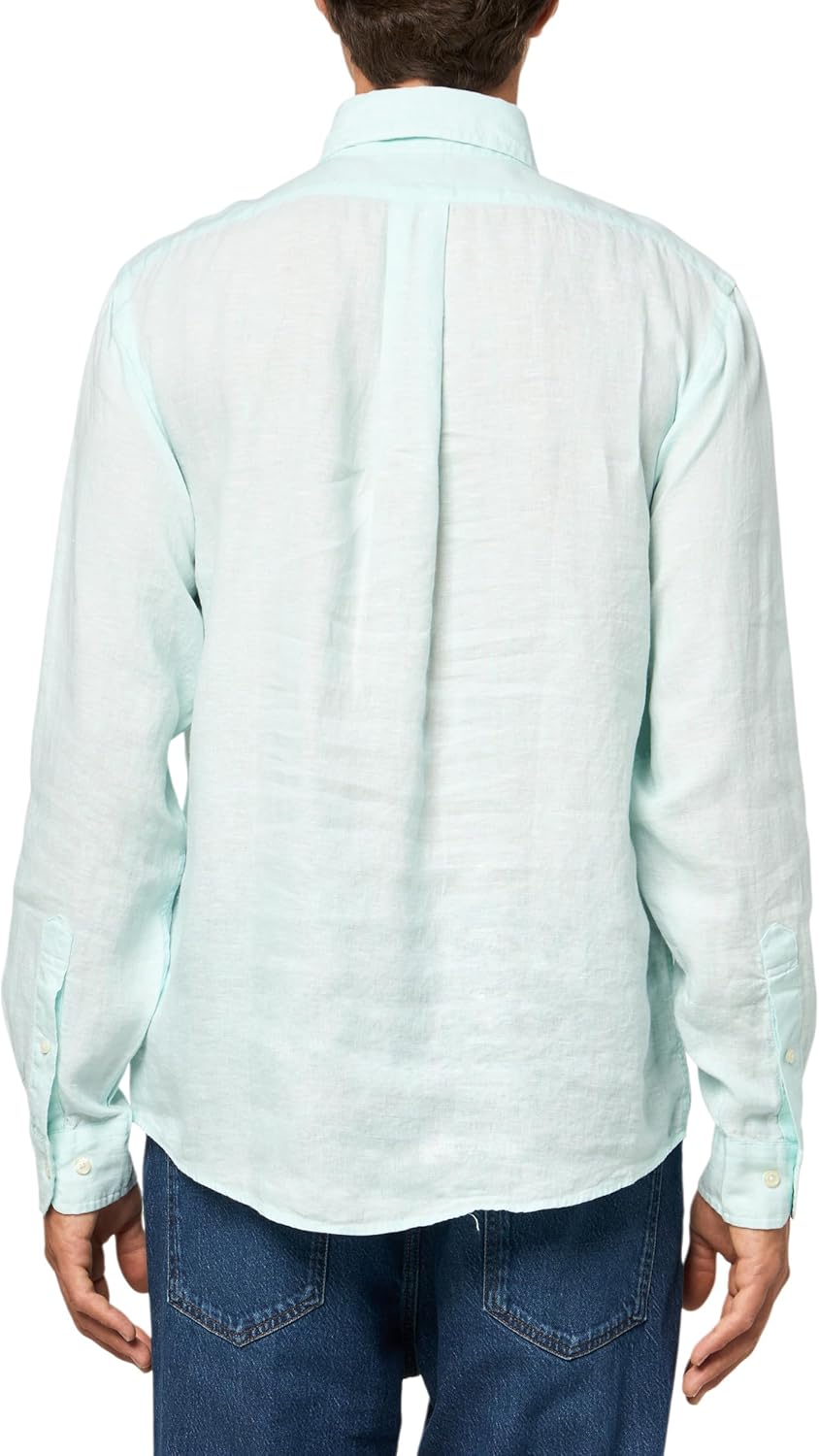 Brooks Brothers Men's SPT Ls Linen Solid Regular - Image 2