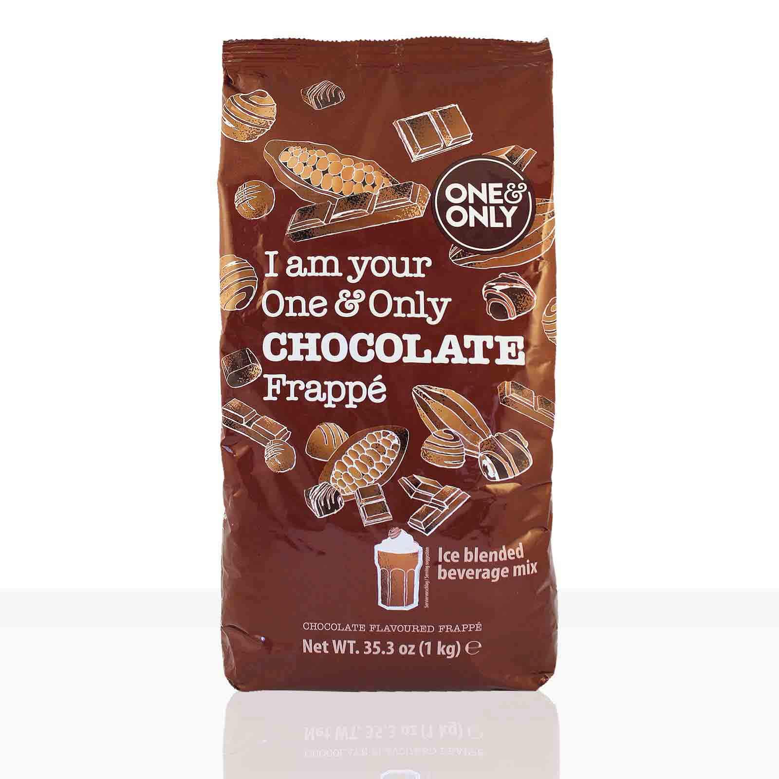 One & Only Frappe Chocolate - 6 x 1kg Schokopulver Instantpulver Milchshake