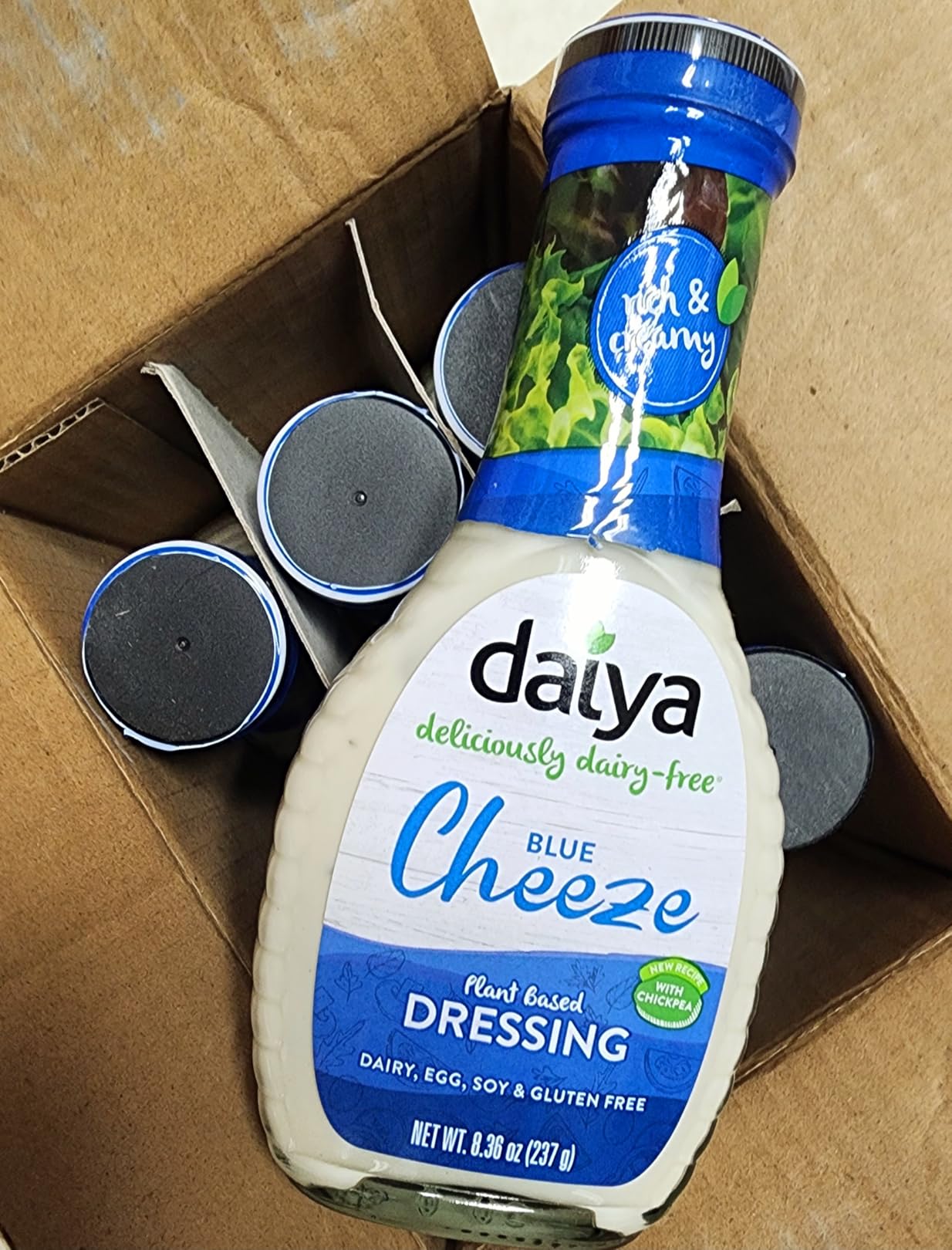 daiya vegan blue cheese dressing Daiya Dairy Free Blue Cheese Salad Dressing, Gluten Barbados