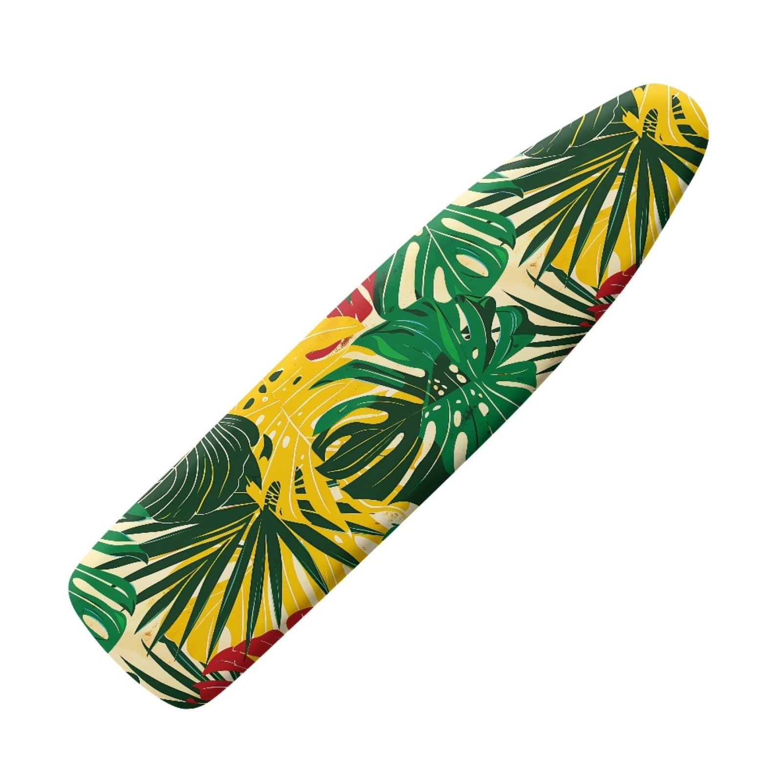 Large ironing board cover 130 x 45 Green Leaves Ironing Board Cover And Thick Padding Easy Fit in Multiple Sizes with Elastic Drawstring,durable,iron board covers fits all,Machine Washable