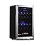 NewAir Wine Cooler and Refrigerator | 28 Bottle Capacity | Freestanding/ Built-in Countertop Wine Cellar in Stainless Steel w