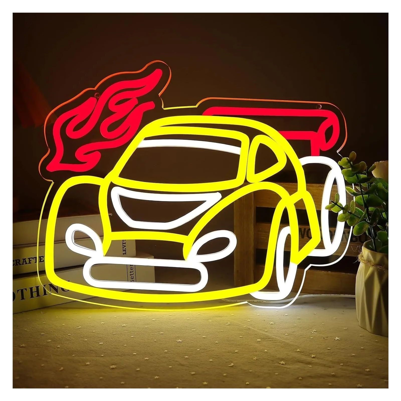 Insegna al Neon Insegna Al Neon LED Per Auto Da Corsa