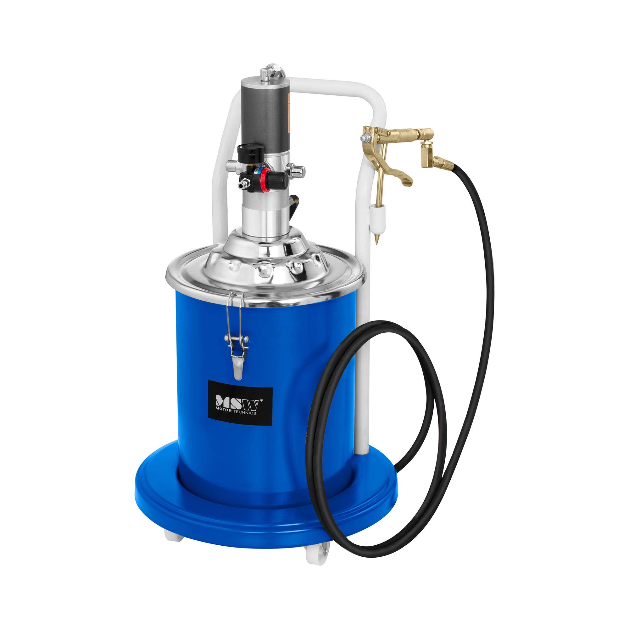 WilTec Pistolet à Graisse Pneumatique 400 Cm³ - Lubrification Précise Une Main