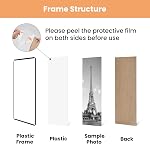 upsimples 11x17 Picture Frame Black 3 Pack, Large Picture Poster Frames 11x17 for Horizontal or Vertical Wall Mounting, Scratch-Proof Wall Gallery Photo