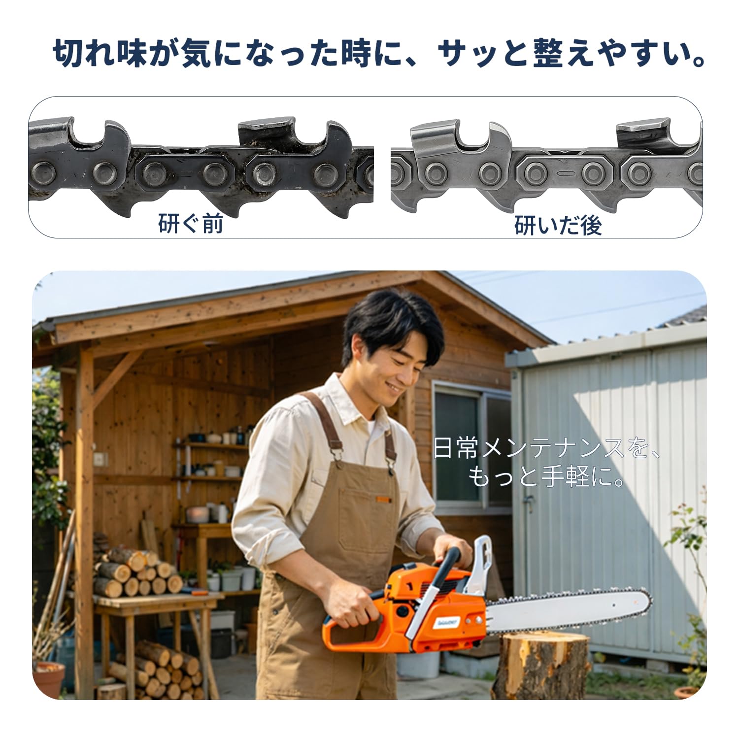 Amazon.co.jp: 【日本語説明書付】チェーンソー目立て機 ハンド